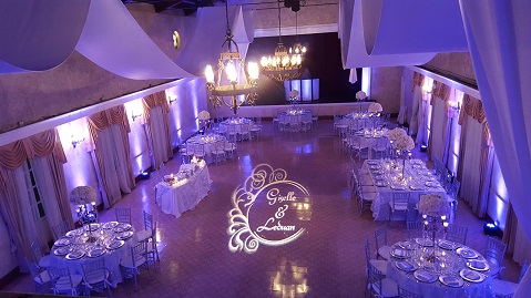 Monogram gobo projection