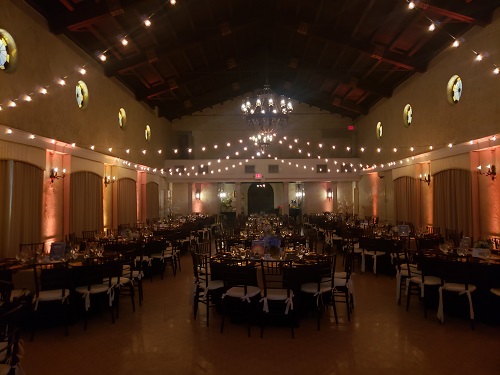 Indoor string lighting