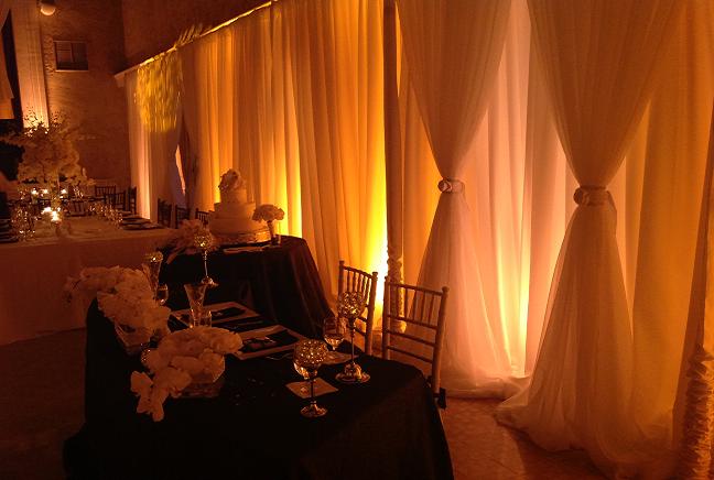 Ballroom draping soft fabric backdrop